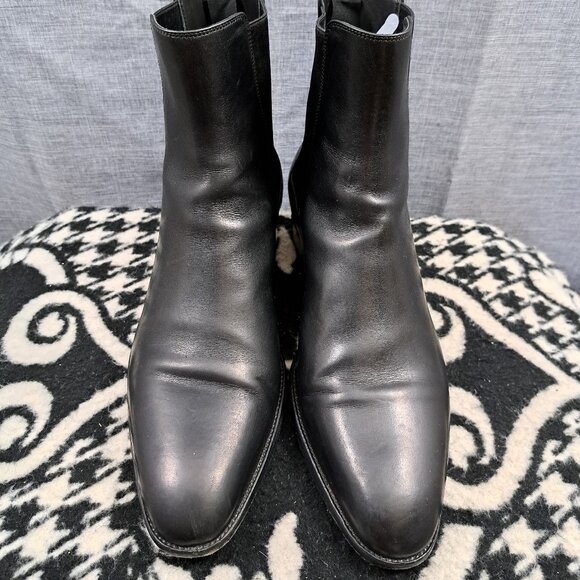 Saint Laurent Paris Wyatt 30 Chelsea Boots Black Leather Size 42 (US 9) main image 10
